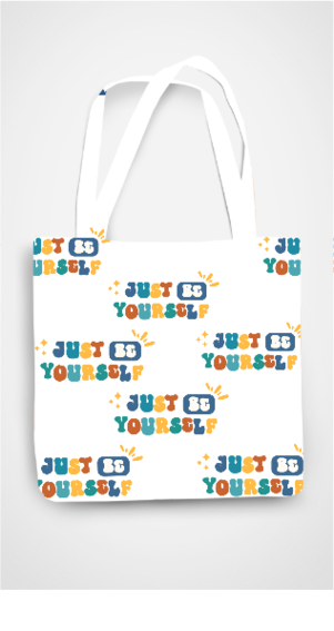 All Over Print Tote bag - Just Be Yourself!!